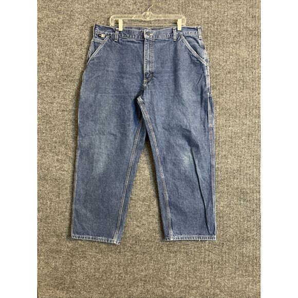 Carhartt Mens Flame Resistant Jeans Size 40 Cat 2 Original Fit Blue Medium Wash